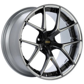 BBS RI-S 20x10 5x112 ET38 Diamond Black Center / Diamond Cut Lip Wheel -82mm PFS/Clip Required