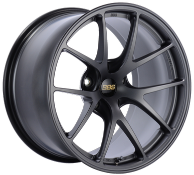 BBS RI-A 18x9.5 5x120 ET40 Matte Graphite Wheel -82mm PFS/Clip Required