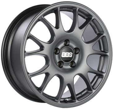 BBS CO 18x8 5x112 ET44 CB57 Titanium Wheel -82mm PFS/Clip Req