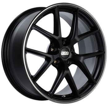 BBS CI-R 19x10.5 5x120 ET35 Satin Black Polished Rim Protector Wheel -82mm PFS/Clip Required