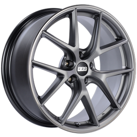 BBS CI-R 19x8 5x114.3 ET38 PFS Platinum Silver Polished Rim Protector Wheel -82mm PFS/Clip Req