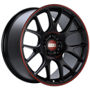 BBS CH-R Nurburgring Edition 19x8.5 5x112 ET48 Satin Black/Red Lip Wheel - 82mm PFS/Clip Req.-1