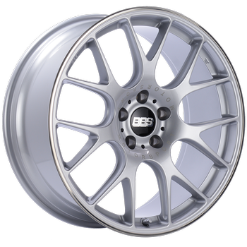 BBS CH-R 20x9 5x115 ET24 Diamond Silver Polished Rim Protector Wheel -82mm PFS/Clip Required