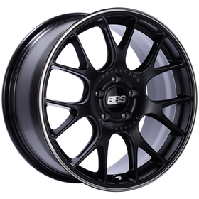 BBS CH-R 20x9 5x112 ET25 CB66.5 Satin Black Polished Rim Protector Wheel