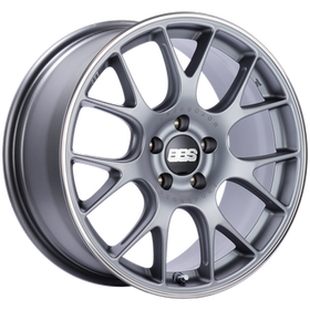 BBS CH-R 20x10.5 5x120 ET35 Satin Titanium Polished Rim Protector Wheel -82mm PFS/Clip Required
