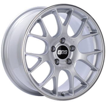 BBS CH-R 19x11 5x130 ET56 CB71.6 Brilliant Silver Polished Rim Protector Wheel w/ Motorsport Etching