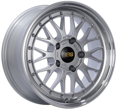 BBS LM 18x8.5 5x114.3 ET38 Diamond Silver Center / Diamond Cut Rim - PFS CB