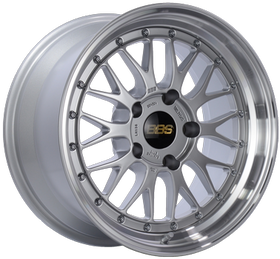 BBS LM 19x9 5x114.3 ET38 Diamond Silver Center Diamond Cut Lip Wheel - 82mm PFS/Clip Required