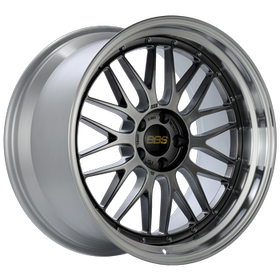 BBS LM 21x9 5x112 ET22 Diamond Black Center / Diamond Cut Lip Wheel -82mm PFS/Clip Required