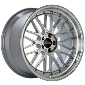 BBS LM 20x9 5x112 ET25 Diamond Silver Center / Diamond Cut Lip Wheel -82mm PFS/Clip Required