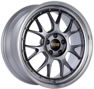 BBS LM-R 19x9.5 5x114.3 ET38 Diamond Black Center Diamond Cut Lip Wheel - 82mm PFS Required
