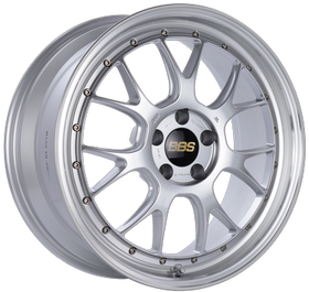 BBS LM-R 20x11 5x114.3 ET20 CB66 Diamond Silver Center Diamond Cut Lip Wheel