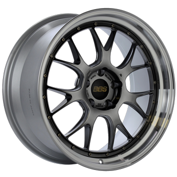 BBS LM-R 19x10 5x120 ET20 Diamond Black Center Diamond Cut Lip Wheel -82mm PFS/Clip Required