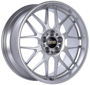 BBS RG-R 17x8 5x120 ET40 CB72.5 Diamond Silver Wheel -82mm PFS/Clip Req