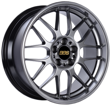 BBS RG-R 18x8.5 5x120 ET22 Diamond Black Wheel -82mm PFS/Clip Required