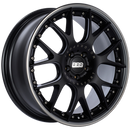 BBS CH-RII 20x8.5 5x120 ET32 Satin Black Center Platinum Lip SS Rim Prot Wheel -82mm PFS/Clip Req-1