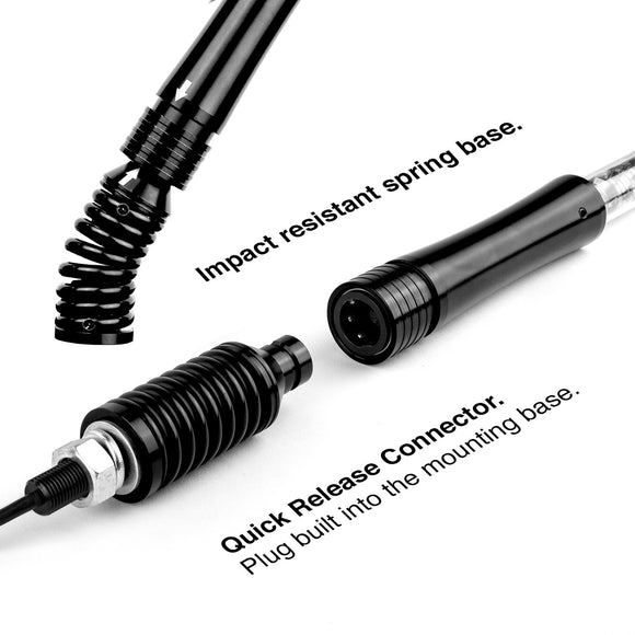 XK Glow LED ATV Whip XKchrome & XK Carbon App Control Kit (Controller not included) 1pc 32in