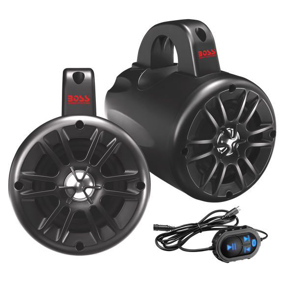 Boss Audio Systems Marine 4in Waketower Speaker / Bluetooth Weatherproof