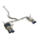 REMARK Catback Exhaust. Subaru WRX VB - Burnt Stainless 4" Quad Tips (Non-Resonated)-1
