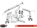 AWE Track Edition Exhaust for VA / GV WRX / STI Sedan - Chrome Silver Quad Tips (102mm)-1