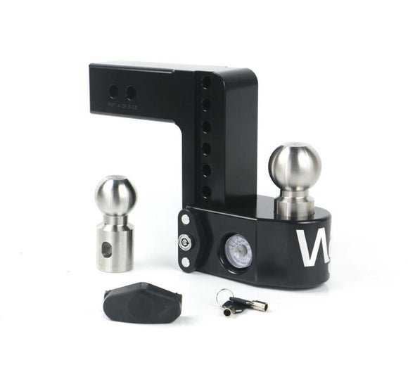 Weigh Safe 6in Drop Hitch w/Built-in Scale & 2.5in Shank (10K/22K GTWR) w/WS05 - Steel