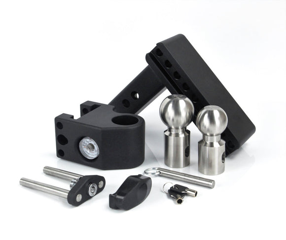 Weigh Safe 6in Drop Hitch w/Built-in Scale & 2.5in Shank (10K/22K GTWR) - Steel