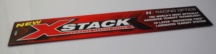 Bell 289 Srv Helmet Shield Tearoffs Racing Optics X Stack (10) 2Mil