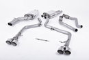 MILLTEK CAT-BACK AUDI S4 2012 2016 RACE VERSION. QUAD OUTLET POLISHED TIPS-1