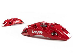 MMR Performance E46 M3 Forged Monoblock 6 Piston Front Brake Kit (Red)