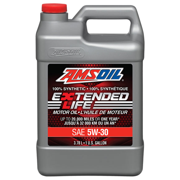 AMSOIL Extended-Life 5W-30 100% Synthetic Motor Oil 3.78 Liter Jug