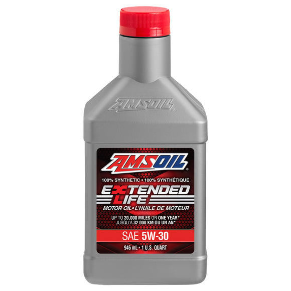 AMSOIL Extended-Life 5W-30 100% Synthetic Motor Oil 946 ml Bottle