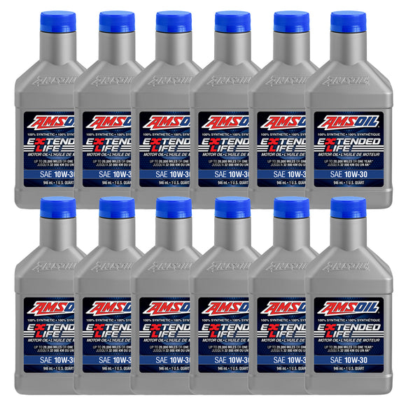 AMSOIL Extended-Life 10W-30 100% Synthetic Motor Oil Case of 12
