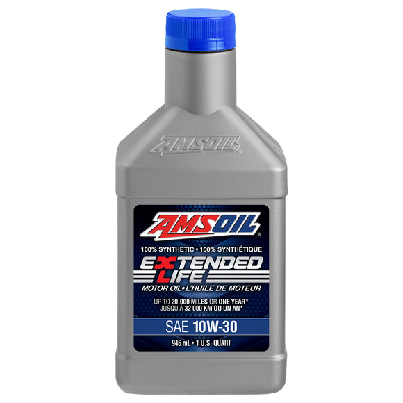 AMSOIL Extended-Life 10W-30 100% Synthetic Motor Oil 946 ml Bottle