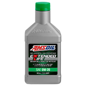 AMSOIL Extended-Life 0W-20 100% Synthetic Motor Oil 946 ml Bottle