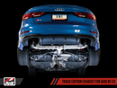 AWE Track Edition Exhaust for Audi 8V S3 - Diamond Black Tips, 102mm-1