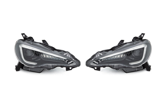 OLM Sequential Style Headlights w 6000k HID - 13 FT86 BRZ