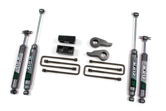 Zone Offroad 88-98 Chevy/GMC 1500 2in Lift Kit - Nitro Shocks