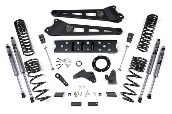 Zone Offroad 19-24 Ram 2500 6.5in Radius Arm - 4.5in Rear Coils - Diesel - 6-Bolt T-Case-Fox Shocks