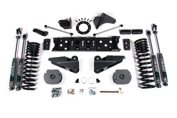 Zone Offroad 19-20 Ram 2500 4in Radius Arm Bracket - Gas - Nitro Shocks