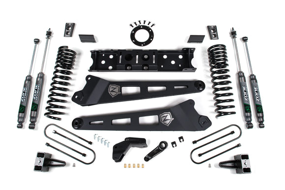 Zone Offroad 2019 Ram 3500 4.5in Radius Arm 2in Rear Block w/o Overload 6-Bolt T-Case - Nitro Shocks
