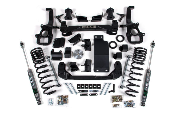 Zone Offroad 19-21 Ram 1500 4WD 6in Front 5in Rear Suspension Lift System w/OE 22in Wheels