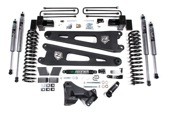 Zone Offroad 17-19 Ford F250/F350 4in Radius Arm Suspension Lift Kit, Diesel, Fox Adv Shocks
