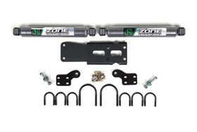 Zone Offroad 07-18 Jeep Wrangler JK Dual Steering Stabilizer Kit