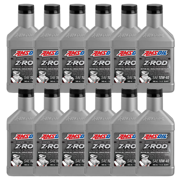 AMSOIL Z-ROD 10W-40 100% Synthetic Motor Oil Case of 12