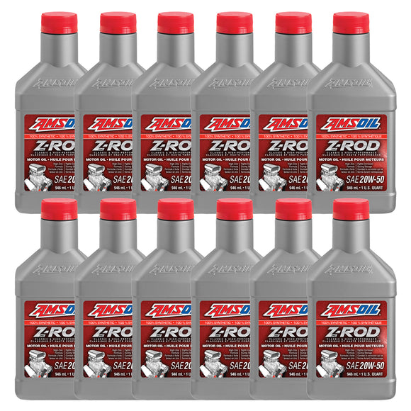 AMSOIL Z-ROD 20W-50 100% Synthetic Motor Oil Case of 12
