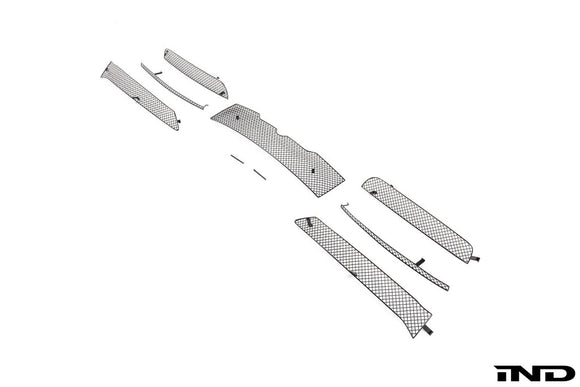 Zunsport Porsche Carrera 992.2 Front Lower Grille Set