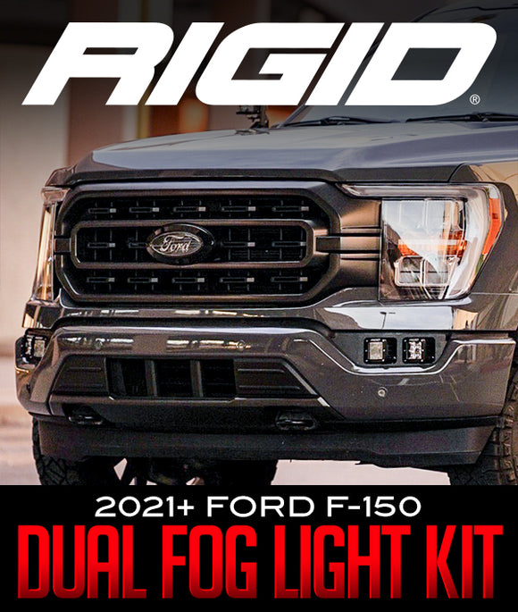 RIGID INDUSTRIES DUAL FOG LIGHT KIT: 2021+ FORD F-150