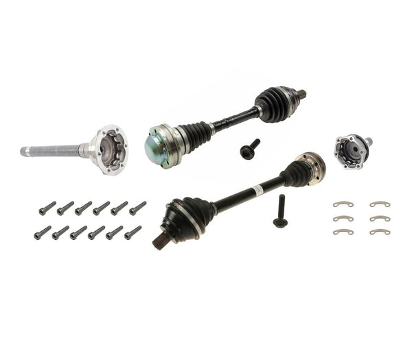 Front Axles Replacement Kit - Audi A3 8P 3.2L With Tripod Style Axles | 02E409343D-KT