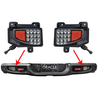 Oracle Rear Bumper LED Reverse Lights for Jeep Gladiator JT - 6000K - 0