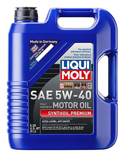 Liqui Moly Synthoil Premium 5W40 Engine Oil (5 liter)